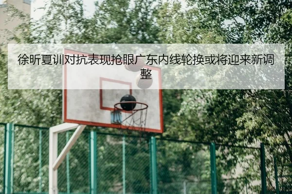 徐昕夏训对抗表现抢眼广东内线轮换或将迎来新调整